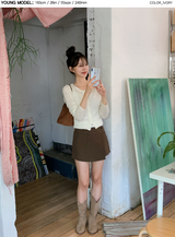 #Back Ribbon Embroidery Knit Cardigan (5color)