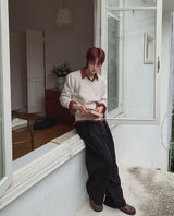 Keito Two-Tuck Wide Slacks