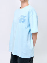 2025 テンプスシグネチャーロゴTシャツ (リラックスフィット)_スカイブルー