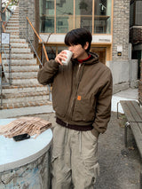 Toba Patch Hooded Padding Jacket