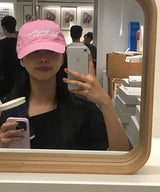MM MY MEMORIES WASHED CAP (PINK)