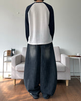 Washing Balloon Denim Pants