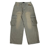 Mud Tin ヴィンテージウォッシングカーゴデニムパンツ