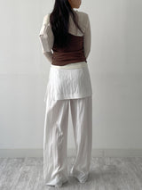 Weekly Tencel See-through Long Sleeve T-shirt