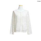(2color) Daisy Sheer Net Cardigan