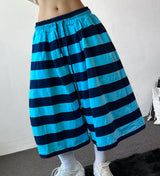 Frisening Stripe Bermuda Shorts 4color