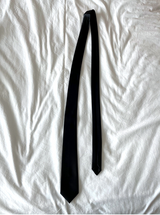 Minimal Deep Black Necktie
