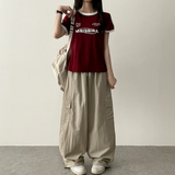リッパートラックラインカラー半袖Tシャツ