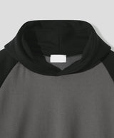 No.1485 ラグランクロップフードTシャツ (3color)