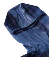 Air Vent Tie-Dye Racing Finger Watch-Hole Hood Sleeve (Blue)