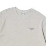 25SS EMBO LOGO WAFFLE SHORT SLEEVE T-SHIRT IVORY