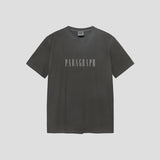 PARAGRAPH ピグメントダイドTシャツ チャコール
