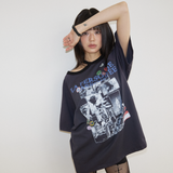 チョーカーロックTシャツ ネイビー