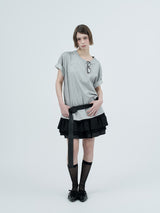 glitter star t-shirts / gray