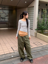 ピンストライプワイドネック長袖(3C)