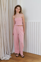 Waffle comfort top_pink