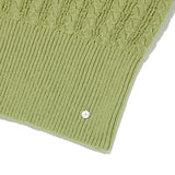 CABLE PATTERN KNIT SLEEVELESS [OLIVE]