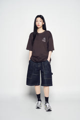25SS GRADATION ALIEN SHORT SLEEVE T-SHIRT DARK BROWN