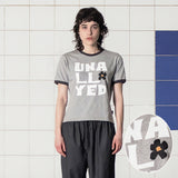 ロゴ リンガー Tシャツ / GREY