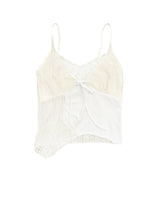 Lace Patchwork Strap Sleeveless