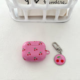 cherry glossy airpods case (pink)