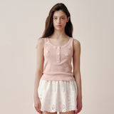 Beads Lip Sleeveless (Pink)