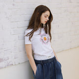 Pink Flower artwork T-shirt (2color)