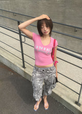 CAMO CAPRI PANTS (2color)