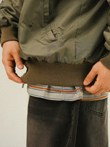LU Overfit Shirring Bomber Jacket