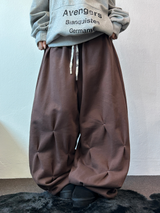 パンチングルーズヒップストリートロングパンツ 💙🤎2COLOR