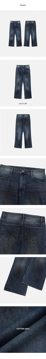 [F/W] ダーティーウォッシングフレアデニムパンツ