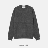  Beleries Simple Henry Neck Overfit Knit