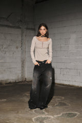 vt denim pants (black)
