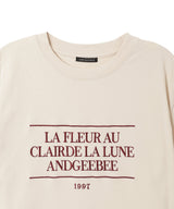 UNISEX メッセージエンブロイダリーT