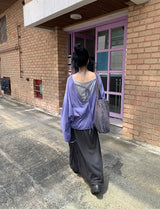 26SS★ [BAONHAUS] Ketone Banding Long Skirt