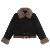 Miel Fur Belt Jacket