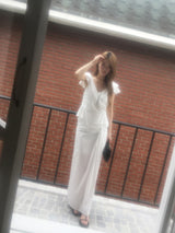 Twist drape maxi skirt