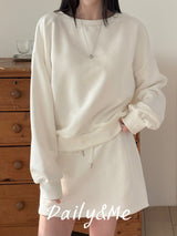 sweatshirt skirt set