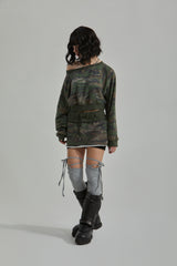 CAMO SKIRT-PANTS