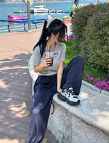 6 カラートゥインクルワイドパンツ