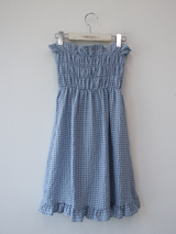 side button smocking skirt & dress 