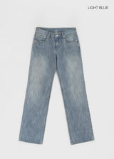 [MADE] Roan Low Waist Straight Denim Pants