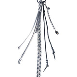 long plait keyring (silver)