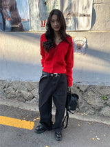 RABBIT ANGORA KNIT CARDIGAN