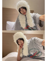 RABBIT FUR BEANIE