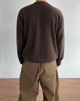 Waffle Crop Long Sleeve Tee