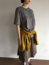YWD ロゴTシャツ_チャコール
