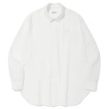 KIRSH PLAIN SEE THROUGH LOOSE FIT SHIRT - WHITE  