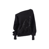 OFF-SHOULDER SWEATSHIRT_Black
