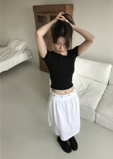 BOAT NECK OFF TEE